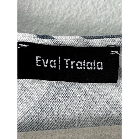 Eva Tralala Lagenlook 100% linen short length Dress with pockets Size Small - Picture 8 of 9